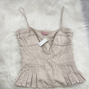 Ted baker Elegant Cream Spaghetti Strap Top